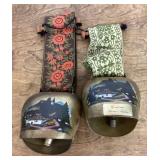 Pair of painted Swiss cowbells