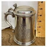 Stainless Anheuser-Busch beer stein