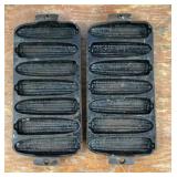2 Cast iron cornbread pans