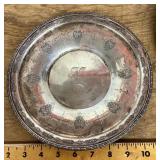 Sterling silver monogrammed plate