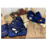 Girl and Boy Scout items