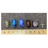 Clean up lot with scarabs, ankh, pyramid