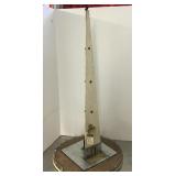 Folk art light tower 35" tall