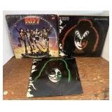 Kiss 3 LP lot