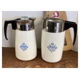 Corningware water pitcher and coffee carafe