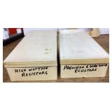 2 boxes of electronic parts