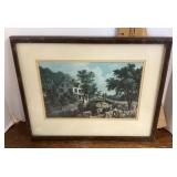 Vintage framed print