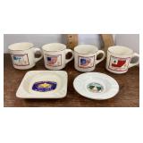 Boy and Girl Scout ashtrays and mugs
