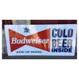 1995 Budweiser tin sign