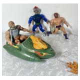 MOTU He-Man action figures and vehicle 1980s