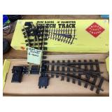 2 model railroad switch track + empty boxes