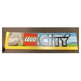 Lego City retail store cardboard display 12x48