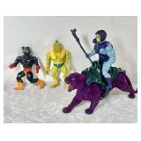 MOTU Skeletor action figures & Panthor 1980s
