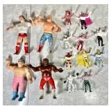 8" Titan Sports 1980s wrestlers + 4" hand painte