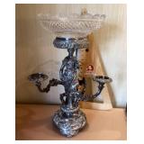 Heavy silver plate candelabra