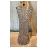 Cut glass vase