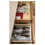 Contents of 2 kitchen drawers and lower cabinet