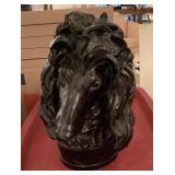 14" Ceramic poodle head