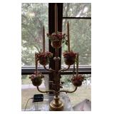 Brass candelabra