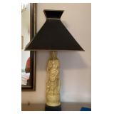 36" Asian figure lamp