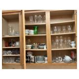 Contents of 3 kitchen cabinets