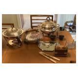 Collection of silver plate and home decor