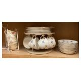 Cups, saucers, and plates