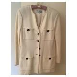 St. John Marie Gray skirt suit Size 12