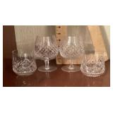 4 Waterford glasses
