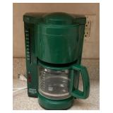 Green Krups coffee maker