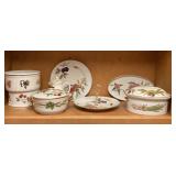 Shelf of Royal Worcester china