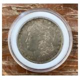 1889 Morgan silver dollar