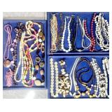Costume jewelry necklaces