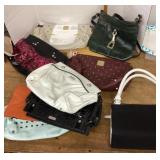 Lot of used purses