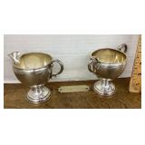 Weighted sterling sugar and creamer