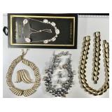 4 costume jewelry sets --CZ set is NEW in box