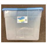 Clear tote with lid