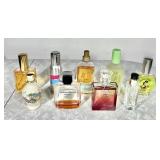 9 assorted perfumes, body mist, EDT