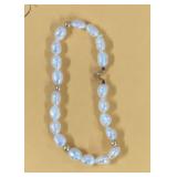 Pearl bracelet with 14k gold clasp