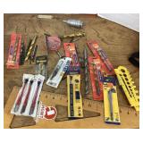 Group of NEW drill bits, glass cutters, etc.