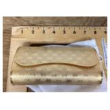 Gucci metal clutch with storage bag