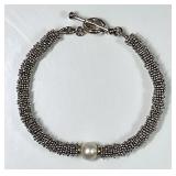 Michael Dawkins sterling silver 14k gold bracelet