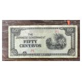 WW II Japanese Occupation paper money