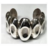 Sterling silver cuff bracelet --signed Rodrico