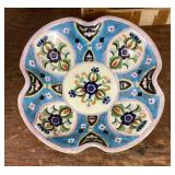 Hand painted Japanese footed bowl