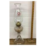Vintage Plume & Atwood glass oil lamp