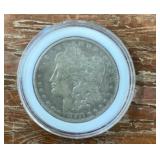 1889 Morgan silver dollar