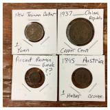 4 foreign coins