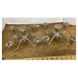 Pair of weighted sterling candelabra inserts