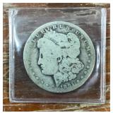 1891 Morgan silver dollar